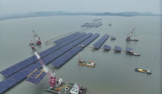 中電建青島即墨海上光伏項目（一期）成功并網(wǎng)發(fā)電